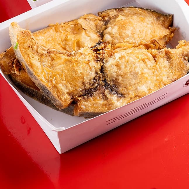 Peixe Meca em Posta Frito