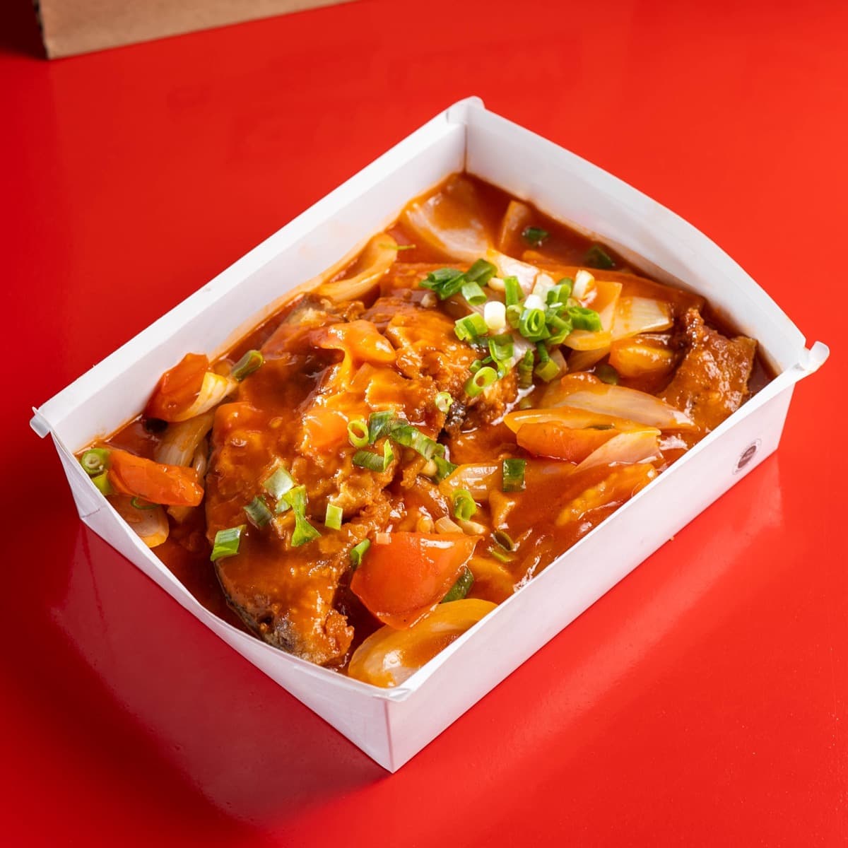 Peixe Meca em Posta ao Molho de Tomate